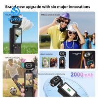 El Tipi Aksiyon Kamerası HD Cep Kamerası Titreşim Engelleyici Ultra Net Hareket Kaydı Spor Kamerası WiFi Taşınabilir Açık Hava Vlog Kamerası OEM