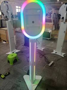 Photomaton portable en métal pour iPad 2026, connectivité Bluetooth/USB, fonction <span class=keywords><strong>selfie</strong></span> manuelle télécommandée, avec éclairage LED - Product Image 6