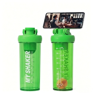 แก้วเชคโปรตีนพลาสติกขนาดใหญ่ 700 มล. ป้องกันการรั่วซึม ปราศจากสาร BPA สำหรับออกกำลังกาย ฟิตเนส เล่นกีฬา สำหรับผู้ใหญ่ พร้อมโลโก้สั่งทำได้ - Product Image 2