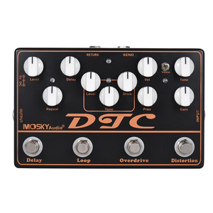 Pedal de Guitarra MOSKYAUDIO DTC, Unidad de Efectos de Síntesis Cuatro en Uno, Multifuncional, Accesorio para Guitarra Eléctrica y Bajo, Ecualizador, DI - Product Image 3
