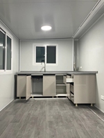 Dortoir temporaire modulaire : Maisons préfabriquées en acier pliables et mobiles de type conteneur miniature