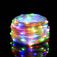 Solar-Leder-Lichterkette für Außenbereich IP65 Wasserdicht Weihnachts-Sternenhimmel Baumumwickelnde Lichtdekoration