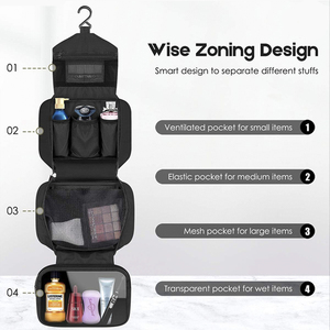 Men's Women's Fashionable Multi-Function Foldable Travel Storage <strong>Bag</strong> Zipper Outdoor Portable Lightweight Hanging Wash Dry Wet - Product Image 2