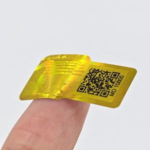 ملصق ثلاثي الأبعاد للأمان ملصق مخصص ثلاثي الأبعاد غطاء رمز <span class=keywords><strong>QR</strong></span> تصفيح رول شعار فارغ للتعبئة - Product Image 3