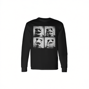 T-shirt à manches longues avec requins et lunettes de soleil, animaux marins cool, humour, Meme - Product Image 2