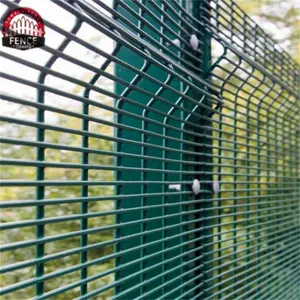 High Security Prison Mesh Fence Manufacturer Safety 358 Anti Climb Wire Mesh Highway Fence 3" X 0.5" X 8 Fence