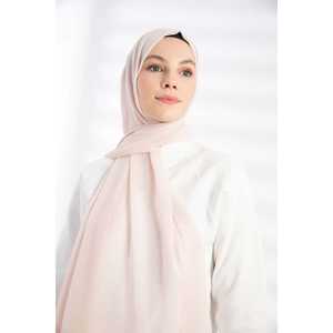 Pañuelo de Chifón Rosa Pálido Largo para Mujer, Pañuelos de Seda Suaves al Tacto - Product Image 2