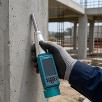 Martillo Digital Integrado Totalmente Automático para Prueba de Rebote de Concreto, Martillo Schmidt NDT, Probador de Resistencia de Concreto para APP High