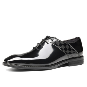 Zapatos de Negocios Modernos para Hombre, Diseño Nuevo, con Cordones, Punta en Pico, Aumentan la Estatura, Impermeables y Transpirables - Product Image 1