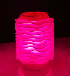 Lámpara de Noche con Diseño de Onda Única, Lámpara de Escritorio Táctil Recargable, Luz Nocturna Portátil, Luz de Ambiente para Habitación, Decoración - Product Image 3
