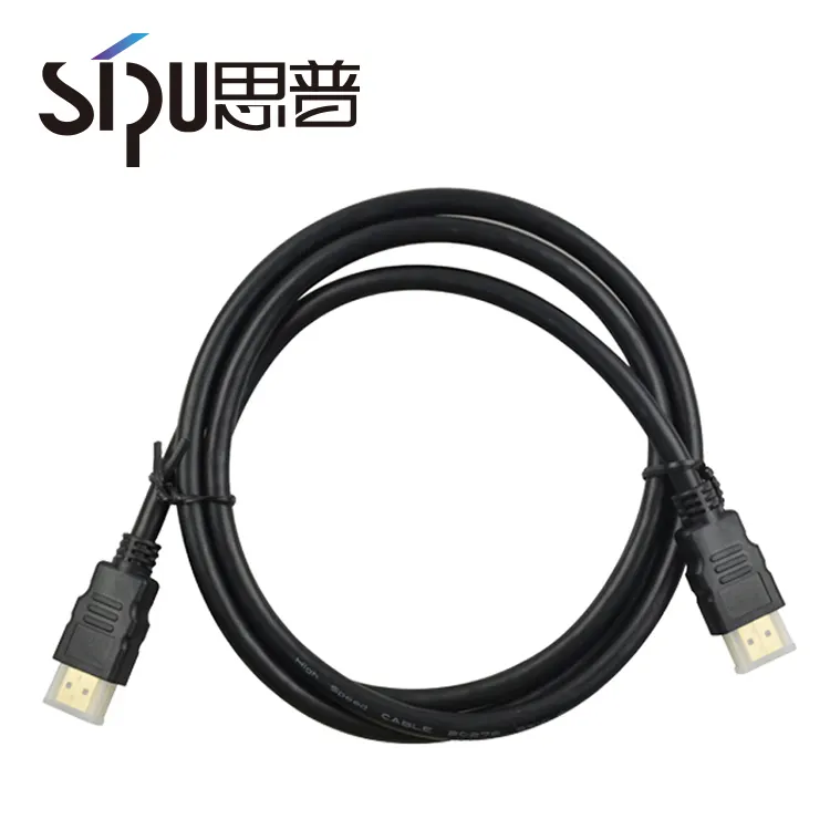 SIPU-cable hdmi de alta velocidad chapado en oro, conexión con negro 1080p 1,5 m