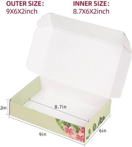Custom Flower Shipping <b>Boxes</b> Floral <b>Gift</b> <b>Boxes</b> <b>Small</b> Corrugated Cardboard Mailer Shipper Box for Cosmetics and Clothing - Product Image 4