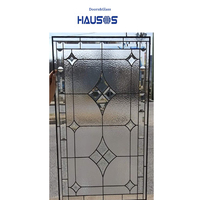 Vitrail décoratif clair biseauté sur commande moderne/grand fabriqué à la main