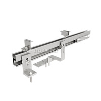 Accessoires de support de panneau solaire en aluminium 6005-T5 en gros, connecteur de rail, rail solaire, système de montage sur toit