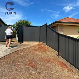 Clôture de <span class=keywords><strong>jardin</strong></span> extérieure de fabrication australienne Clôture en tô<span class=keywords><strong>le</strong></span> noire enduite de poudre de métal <span class=keywords><strong>GAI</strong></span> Clôture Colorbond résistante aux termites et ignifuge - Product Image 4