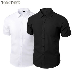 TONGYANG Camicie <span class=keywords><strong>da</strong></span> <span class=keywords><strong>Uomo</strong></span> Personalizzate Formali <span class=keywords><strong>da</strong></span> Ufficio Eleganti Casual con Colletto alla Coreana a Maniche Lunghe - Product Image 3