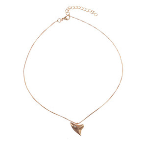 Trendz personalizado chapado en oro de plata metálica de diente de tiburón de <span class=keywords><strong>los</strong></span> niños collar - Product Image 1