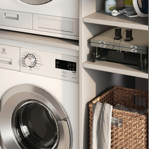 Ferro 8089020 EMUCA 2 asse da stiro per uso domestico in acciaio e legno pieghevole e Design estraibile per mobili - Product Image 3