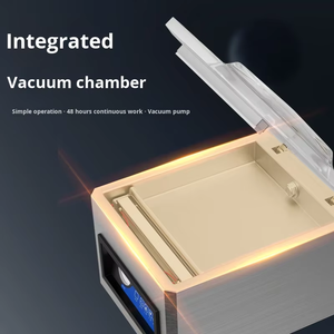 Ticari ve evsel gıda, et ve balık için kullanılan tek odacıklı yarı otomatik elektrikli vakum yapıştırma makinesi - Product Image 2