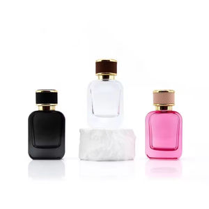 Best Selling Square Perfume Bottle Black 50Ml Perfume Glass Bottle Luxury Perfume Bottle With <b>Gift</b> <b>Box</b> Packaging - Product Image 3