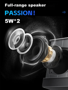 Système audio stéréo sans fil 2.0 Effets d'éclairage RGB Commandes tactiles Bouton de volume Parfait pour le jeu et le multimédia - Product Image 4