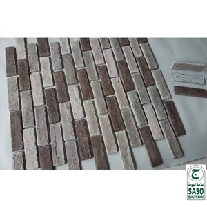 Brique mince de placage de pierre artificielle blanche de surface solide pour l'application extérieure de maison de carrelage intérieur de brique culturelle de mur extérieur - Product Image 5