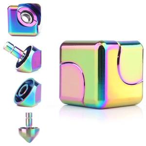 Cube anti-stress <span class=keywords><strong>Infinity</strong></span> Fingertip Spinner en alliage, jouet de concentration pour enfants et adultes, portable, transformable, en métal, pour le bureau, la maison et les voyages - Product Image 2