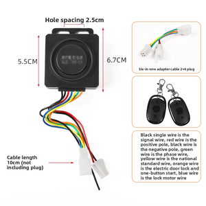 Alarma <span class=keywords><strong>Antirrobo</strong></span> Mojelon <span class=keywords><strong>para</strong></span> Motocicletas/Scooters Eléctricos 36-72V Universal Material ABS Colocación Trasera - Product Image 5