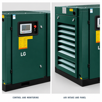 Compresseur d'air industriel à vis rotatif 132 kW, 8-10-13 bars, compresseur électrique stationnaire pour système d'air comprimé centralisé