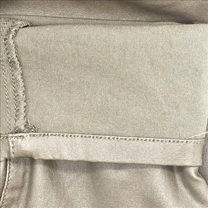 Pantalon cargo en denim à haute élasticité avec revêtement en PU | Tissu personnalisable