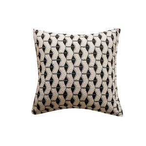Escandinavo simple color blanco y negro tejido jacquard <span class=keywords><strong>almohada</strong></span> conjunto muestra habitación hotel hogar sofá cama <span class=keywords><strong>plana</strong></span> <span class=keywords><strong>cabeza</strong></span> cojín <span class=keywords><strong>almohada</strong></span> - Product Image 4