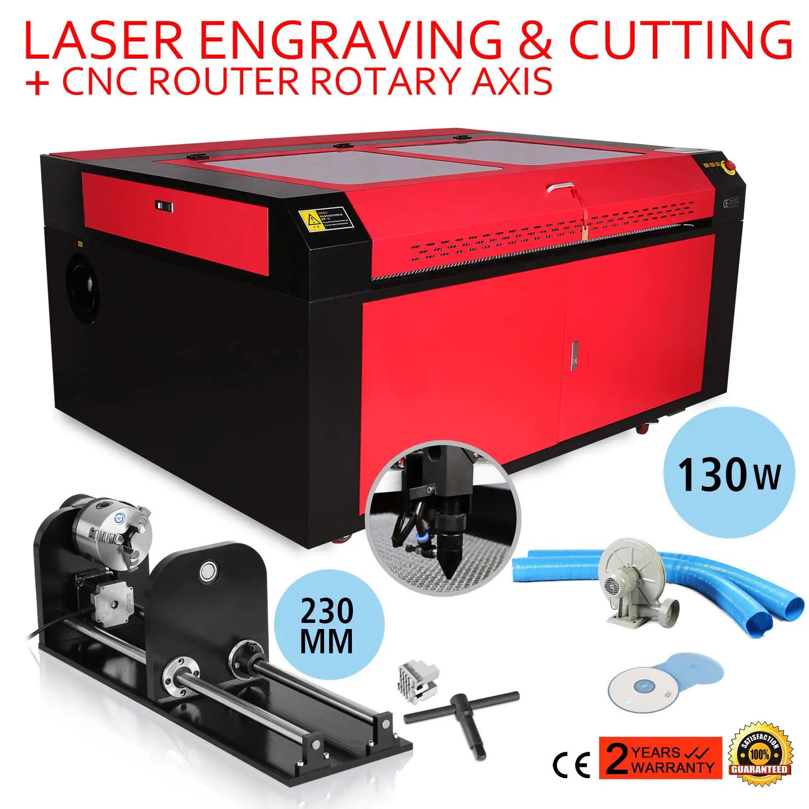 SIHAO Updated New 1490 100w Router Engraver/Engraving Drilling and Milling Machine 3Axis Carving cutting tool
