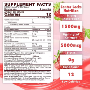 Suplemento de Colágeno Vegano, Belleza Natural, Gomitas Blanqueadoras de Piel, Gomitas Rellenas de Mermelada con Colágeno - Product Image 2