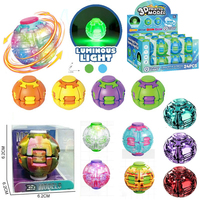 Jouet Fidget Spinner Promotionnel Populaire à Pression et à Rotation, Anti-stress, Lumineux, Double Mode