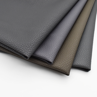 Tissu en cuir synthétique PVC Rexine en gros, similicuir végétalien Litchi Lychee pour la décoration intérieure, la sellerie de sièges de voiture