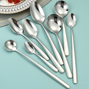 Venta superior 18/10 Acero inoxidable 304 Juego de cubiertos Restaurante Hotel Cubiertos Planta Patrón Cuchillo Cuchara Tenedor Juegos de vajilla Metal - Product Image 3