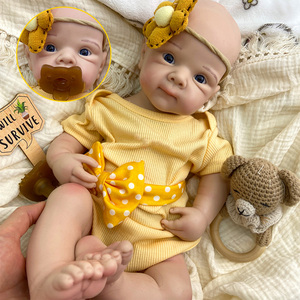 Muñecas de Silicona Realistas de 50 cm, Betty, Cuerpo Completo de Silicona Platino, Muñecas Reborn con Boca Abierta de Calidad Cinematográfica para Niñas - Product Image 1