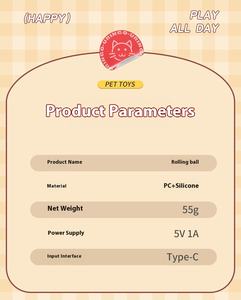 Venta al por mayor 2025: Juguete interactivo para mascotas estilo moderno Speedy Tail, de plástico ecológico con sonido, para perros y gatos. ¡Oferta especial! Pelotas inteligentes. - Product Image 6