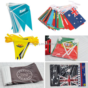 Tùy chỉnh quảng cáo in ngoài Trời Tam giác <span class=keywords><strong>pennant</strong></span> chuỗi Bunting treo cờ để trang trí - Product Image 5