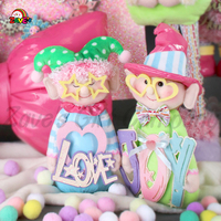 Zaves 10 ''bunte Elfen figur niedliche Freude Liebes zeichen für Weihnachts ferien & Neujahrs party Dekor Fabrik Großhandel