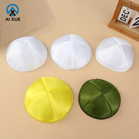 Groothandel Prachtige Witte Traditionele Joodse Kap Kippah Op Maat Gemaakt Etnische Hoed voor Mannen en Jongens One Size Fits All Verpakking van 5