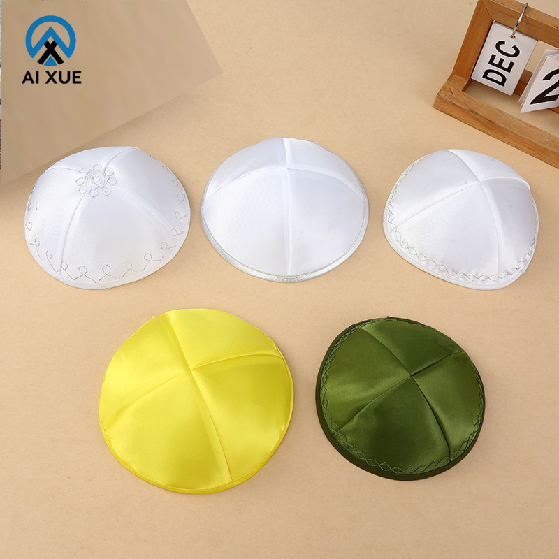 Solid Color Pleated Polyester Turban Hat
