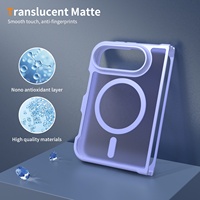 Étuis personnalisés multicolores transparents magnétiques pour téléphone portable, étui pour iPhone Duo, TPU PC 360 antichoc