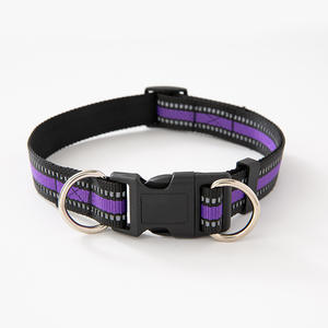 Haustierzubehör Nylon Verstellbares Reflektierendes Gurtband Hundehalsband mit Schnallenverschluss für Hunde und Katzen Alle Jahreszeiten Grenzüberschreitend für Direktvertrieb - Product Image 1