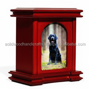 Venta al por mayor de urnas de madera hechas a mano para cenizas de mascotas, urnas de cremación de madera para cenizas de perros y gatos, urnas de palisandro a bajo precio - Product Image 1