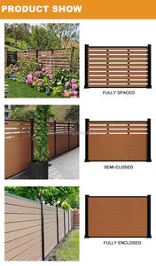 Panneaux de clôture en composite bois WPC, panneaux décoratifs pour poteaux, clôture pour pelouse, clôture en béton - Product Image 5