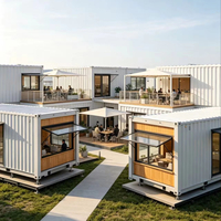 Maison mobile personnalisée, imperméable, préfabriquée, modulaire, avec chambre et salon, pour utilisation sur chantier