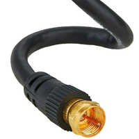 Cable Coaxial RG6 de Alta Calidad, 75 Ohmios, Económico, para Telecomunicaciones, con Blindaje de Aluminio y Trenzado