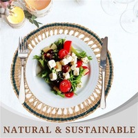 Sets de table décoratifs en jute les plus vendus pour une décoration rustique ou pour une utilisation quotidienne sur les tables à manger, disponibles à un bon prix