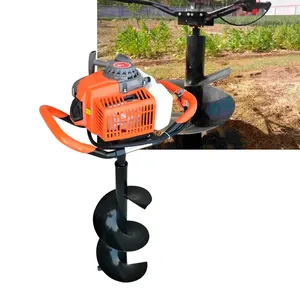 Farm use drilling hole plant trees Gasoline earth auger Gasoline Heavy Duty Hand Portable Ground Drilling rig